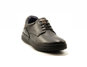 Pikolinos M7P-4326C1 Black Leather Mens 4 Eyelet Padded Collar Shoe Made In Spain