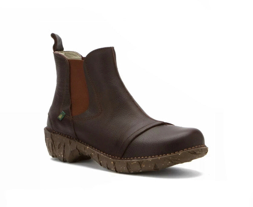 El Naturalista N158 Brown Pull On Ankle Boot Made In Spain