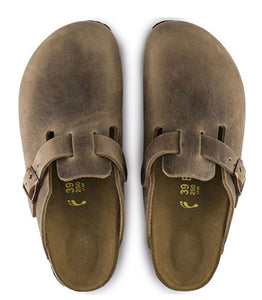 Birkenstock Boston Tabacco Brown Oiled Clog Made In Germany