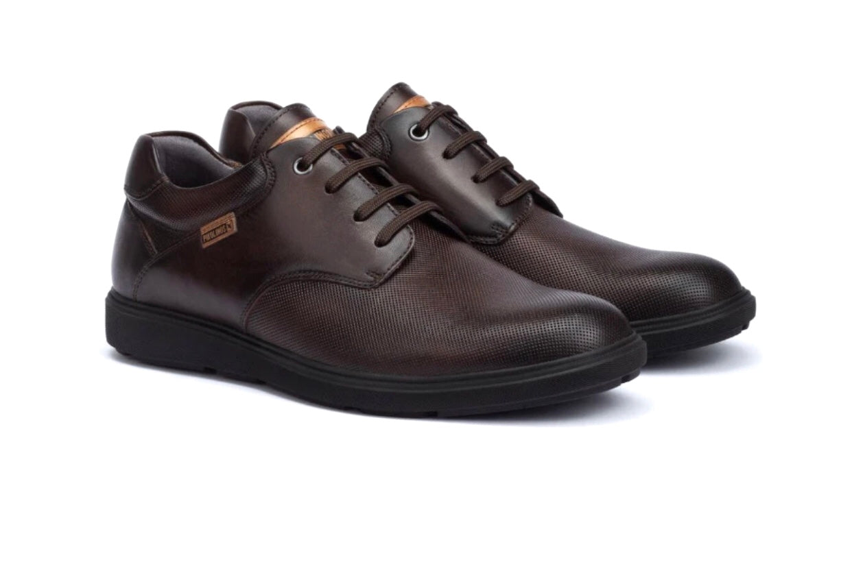 Pikolinos Durango M8S-4014 Olmo Brown 4 Eyelet Shoe Made In Spain