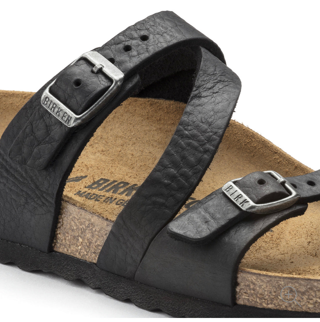 Birkenstock Salina Black Oiled Leather Made In Germany