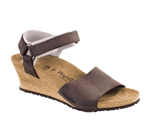 Papillio By Birkenstock Eve Brown Wedge Sandal Made In Portugal