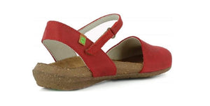El Naturalista N412 Tibet Red Flats Sandals Made In Spain