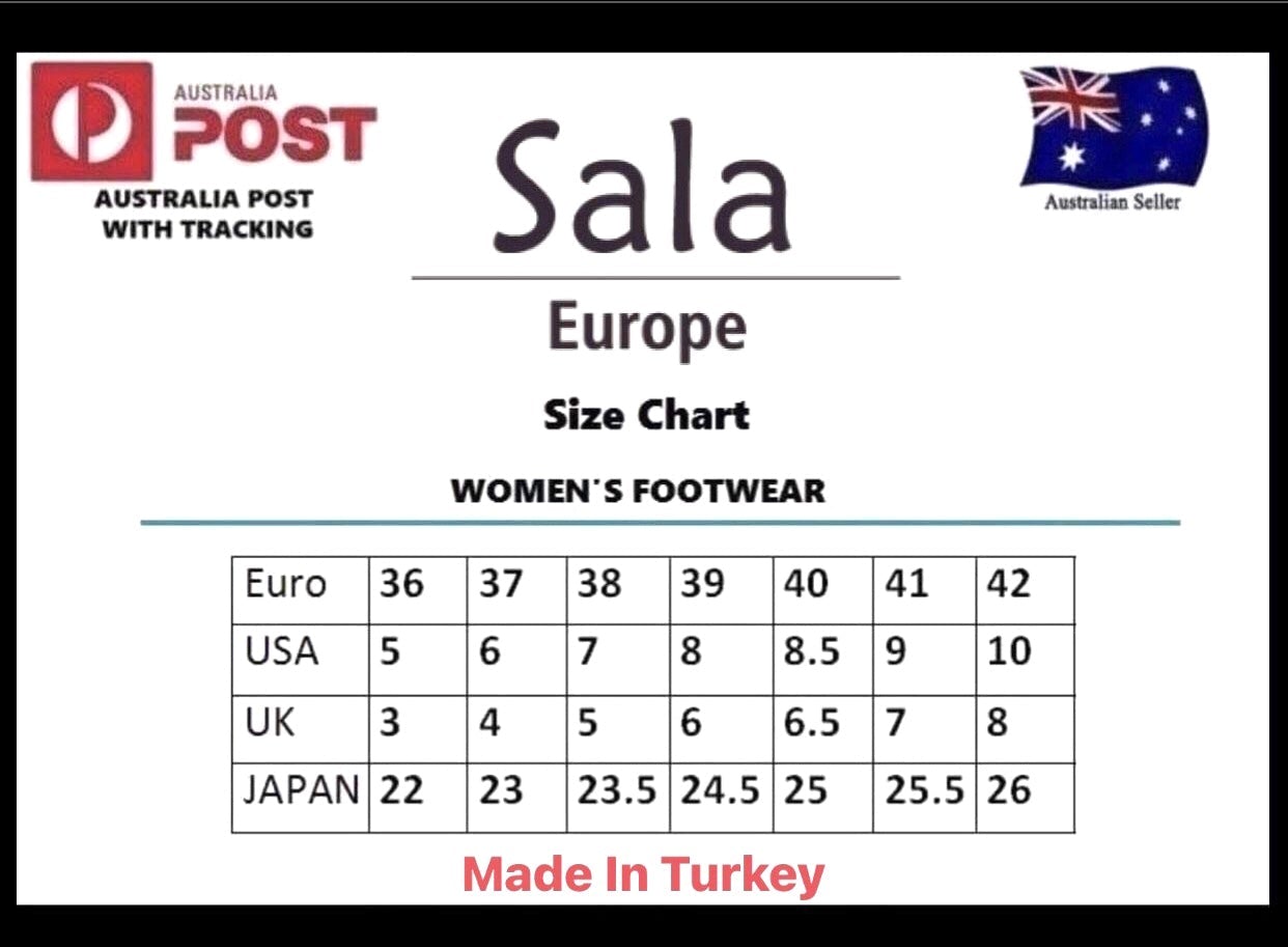 Sala Europe Kate Black 3 Eyelet Perforated Shoe Made In Turkey