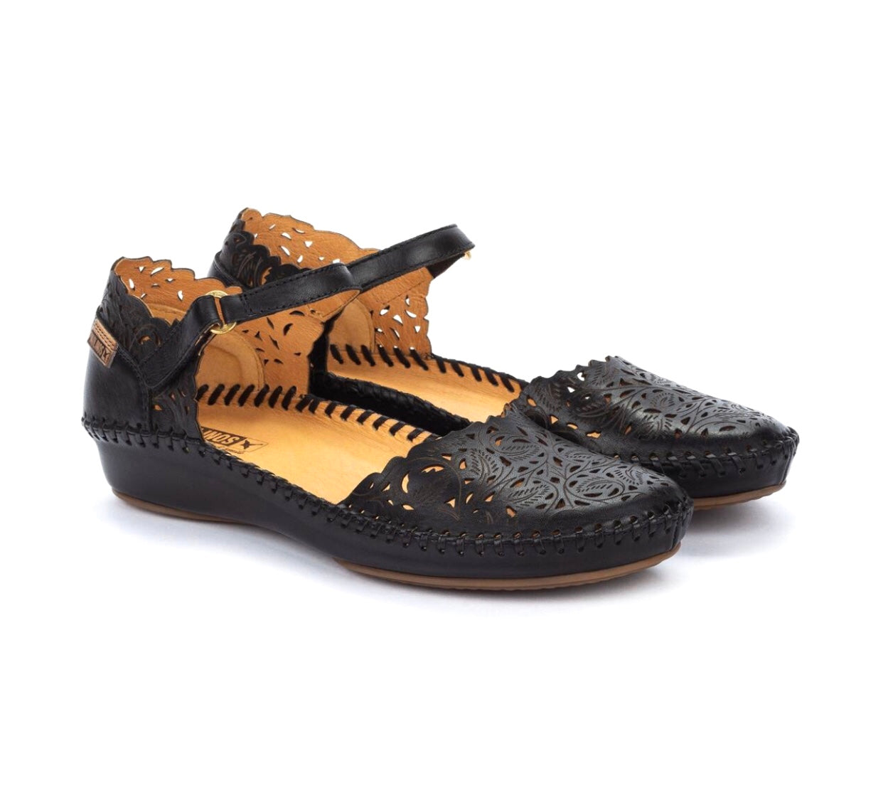 Pikolinos 655-0906 P. Vallarta Black Sandal Made In Spain