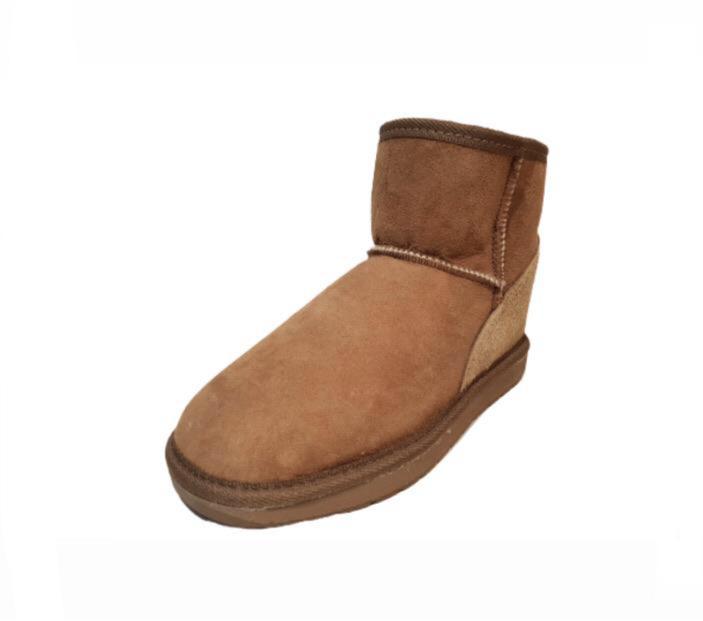 Ugg Australia Mini Chestnut Sheepskin Ankle Boot Made In Australia