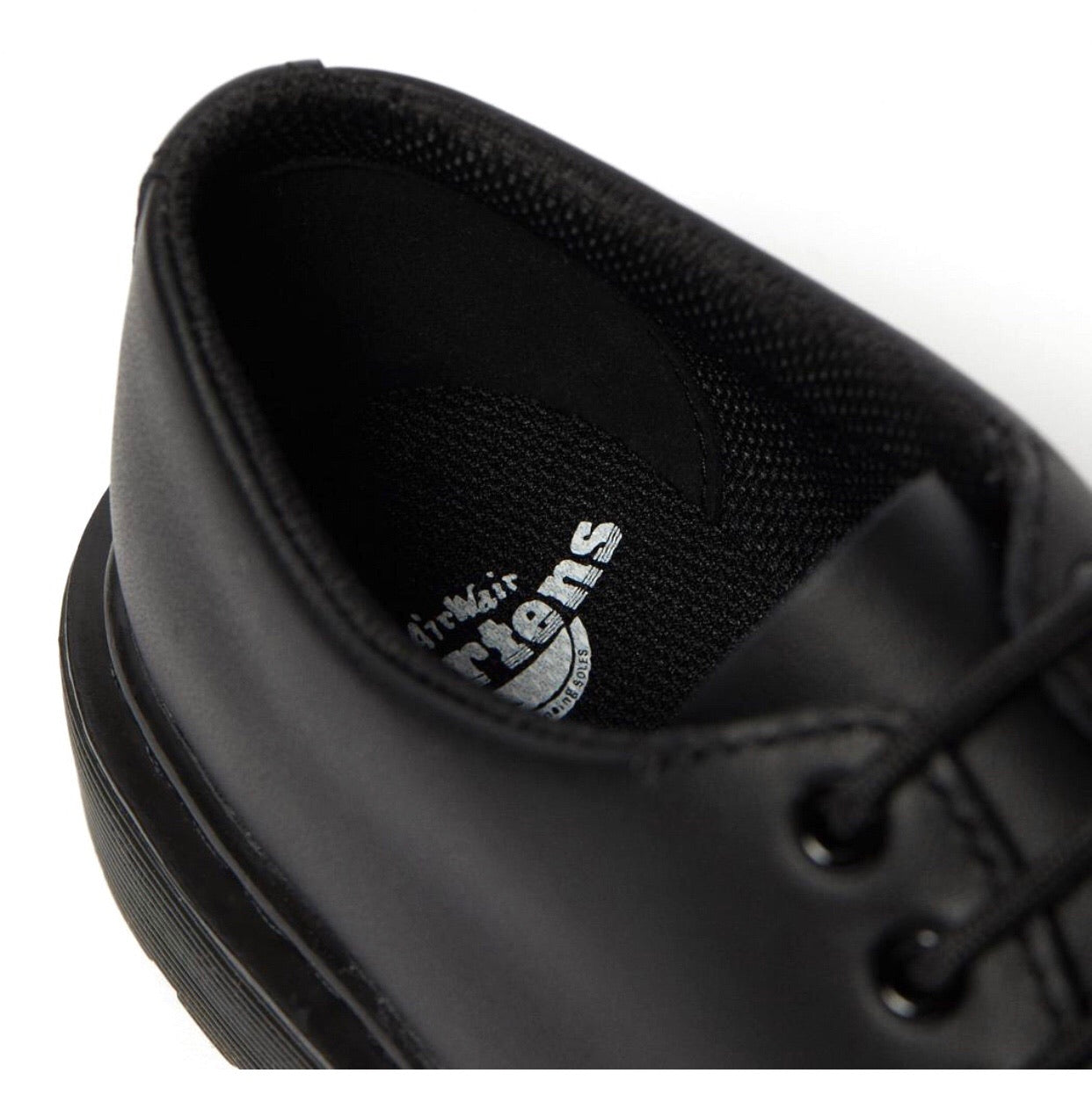 Dr. Martens 1461 Black Mono Junior 3 Eyelet Shoe