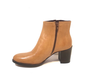 Progetto R103 California L Light Tan Zip Ankle Boot Made In Italy