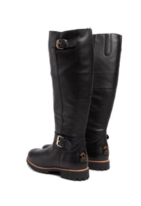 Panama Jack Amberes Black Igloo Trav B1 Sheepskin Lined Waterproof Knee High Boot Made In Spain