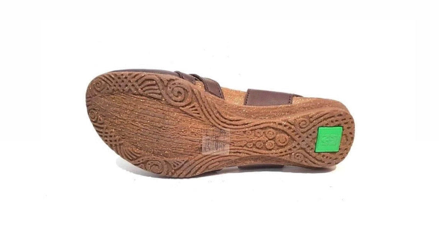 El Naturalista N5062 Brown Vegan Mary Jane Flats Made In Spain