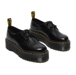 Dr. Martens Holly Black Buttero Platform 2 Eyelet Shoe