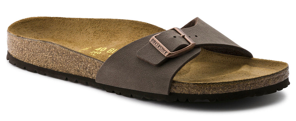 Birkenstock Madrid Nubuck Mocca Birko-Flor Made In Germany