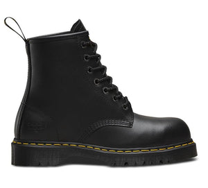 Dr. Martens Black Icon Steel Toe Fine Haircell Ankle 7 Eyelet Boot