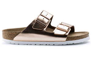 Birkenstock Arizona Metallic Copper Soft Footbed Made In Germany