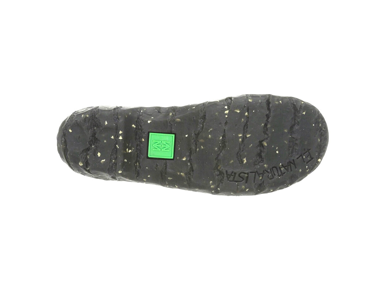 El Naturalista NC95 Black Grain Yggdrasil Velcro Mary Jane Made In Spain