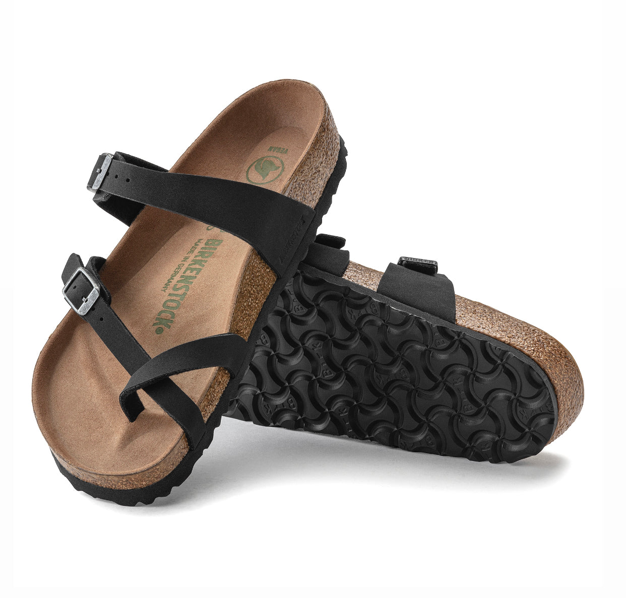 Birkenstock Mayari Black Earthy Vegan Birko-Flor Made In Germany