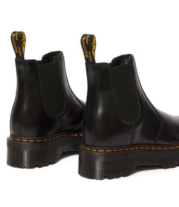 Dr. Martens 2976 Quad Black Leather Platform Chelsea Boot