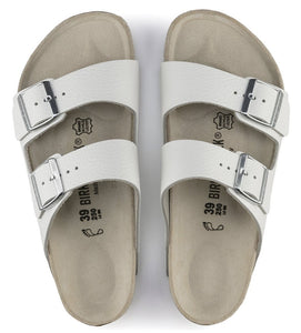 Birkenstock Arizona White Natural Leather Made In Germany