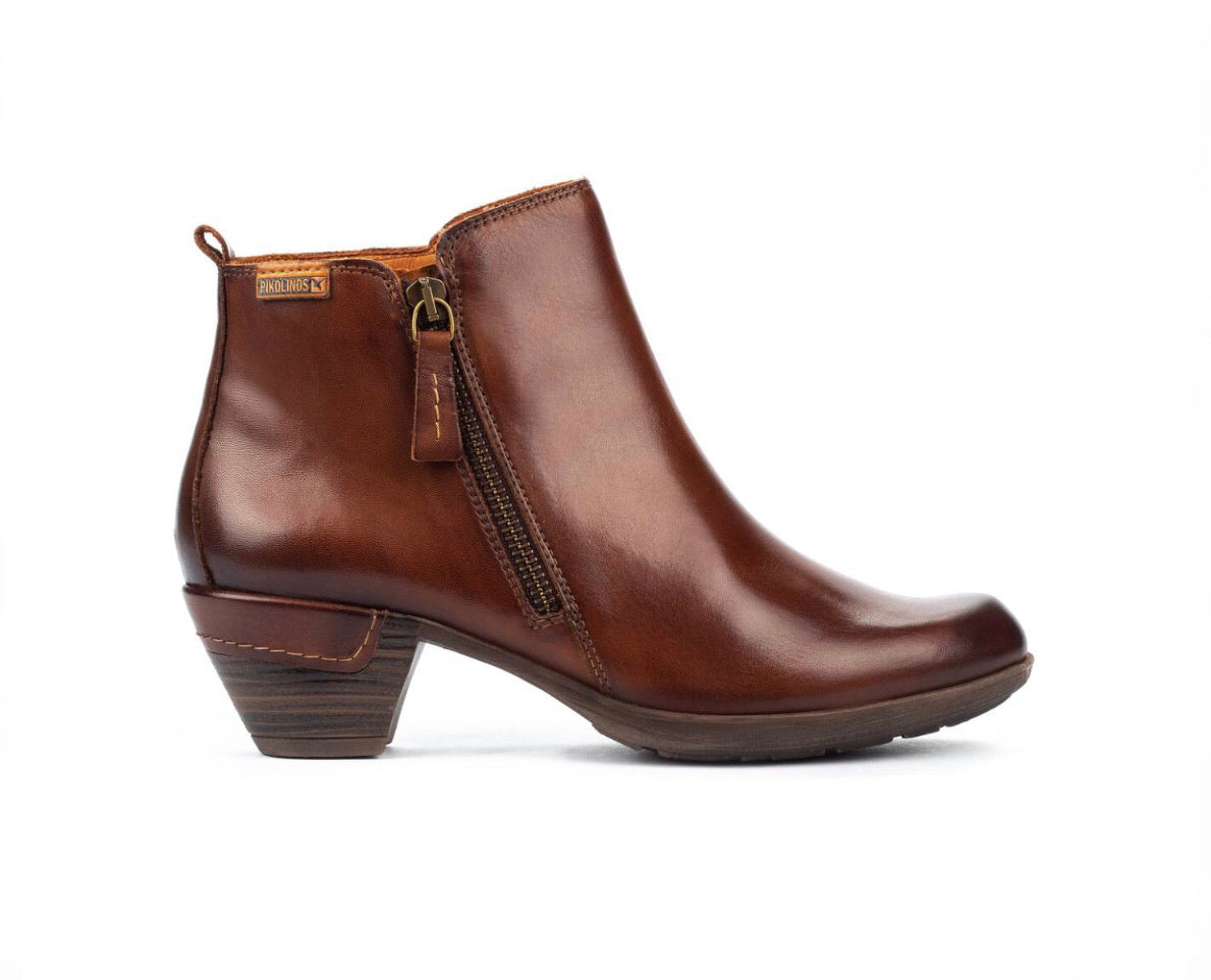 Pikolinos Rotterdam 902-8900 Cuero Zip Ankle Boots Made In Spain