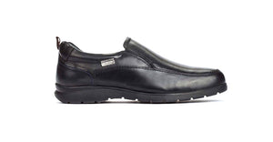 Pikolinos M1C-3036 Black Leather Slip On Shoes Made In Spain