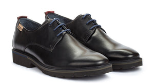 Pikolinos M9M-4201C1 Black Mens 3 Eyelet Lace Up Made In Spain