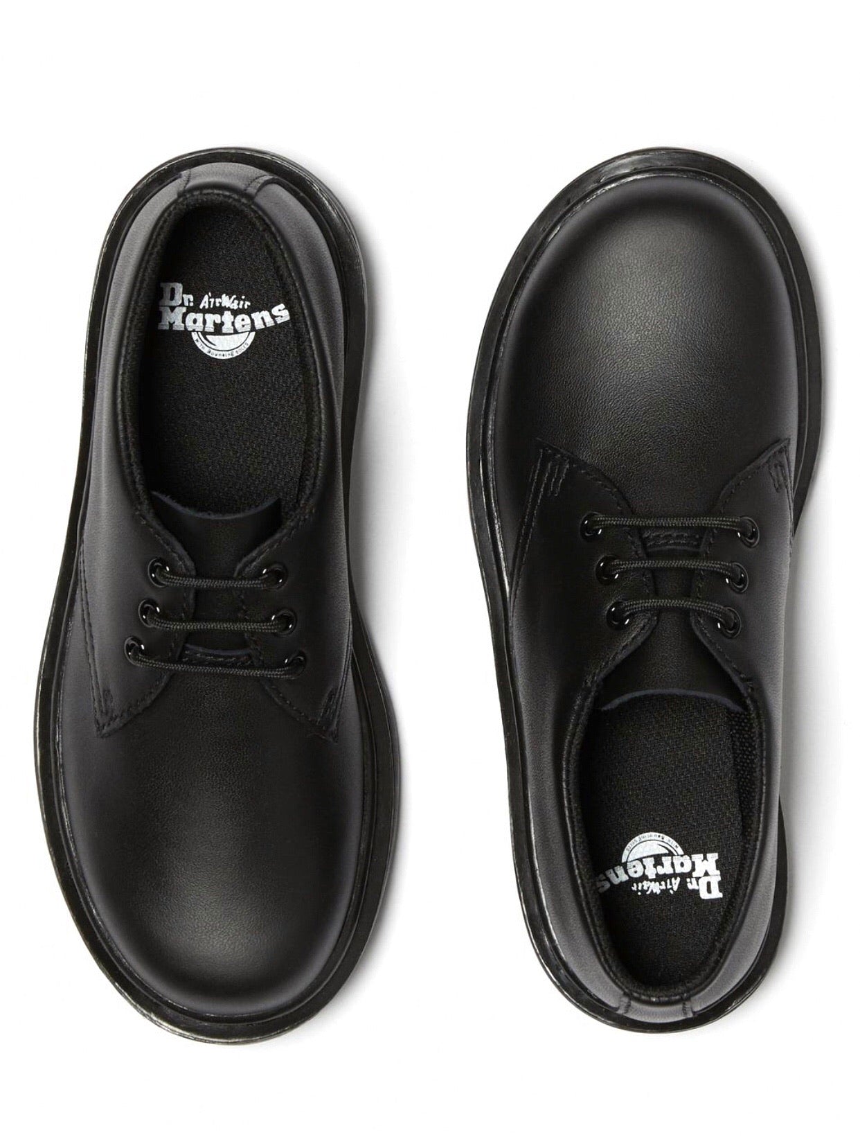 Dr. Martens 1461 Black Mono Junior 3 Eyelet Shoe