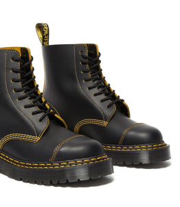 Dr. Martens 1460 Black Yellow Pascal Bex Double Stitch 8 Eyelet Boot