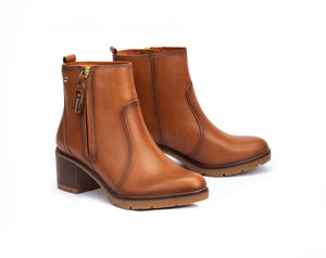 Pikolinos Llanes W7H-8632 Brandy Zip Ankle Boots Made In Spain