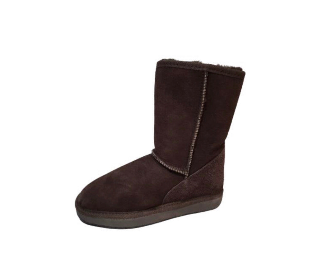 Ugg Australia Tidal 3/4 Chocolate Brown Mid Calf Sheepskin Boot Made In Australia