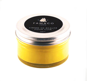 Famaco Yellow Jaune Cream Polish 50ml Made In France