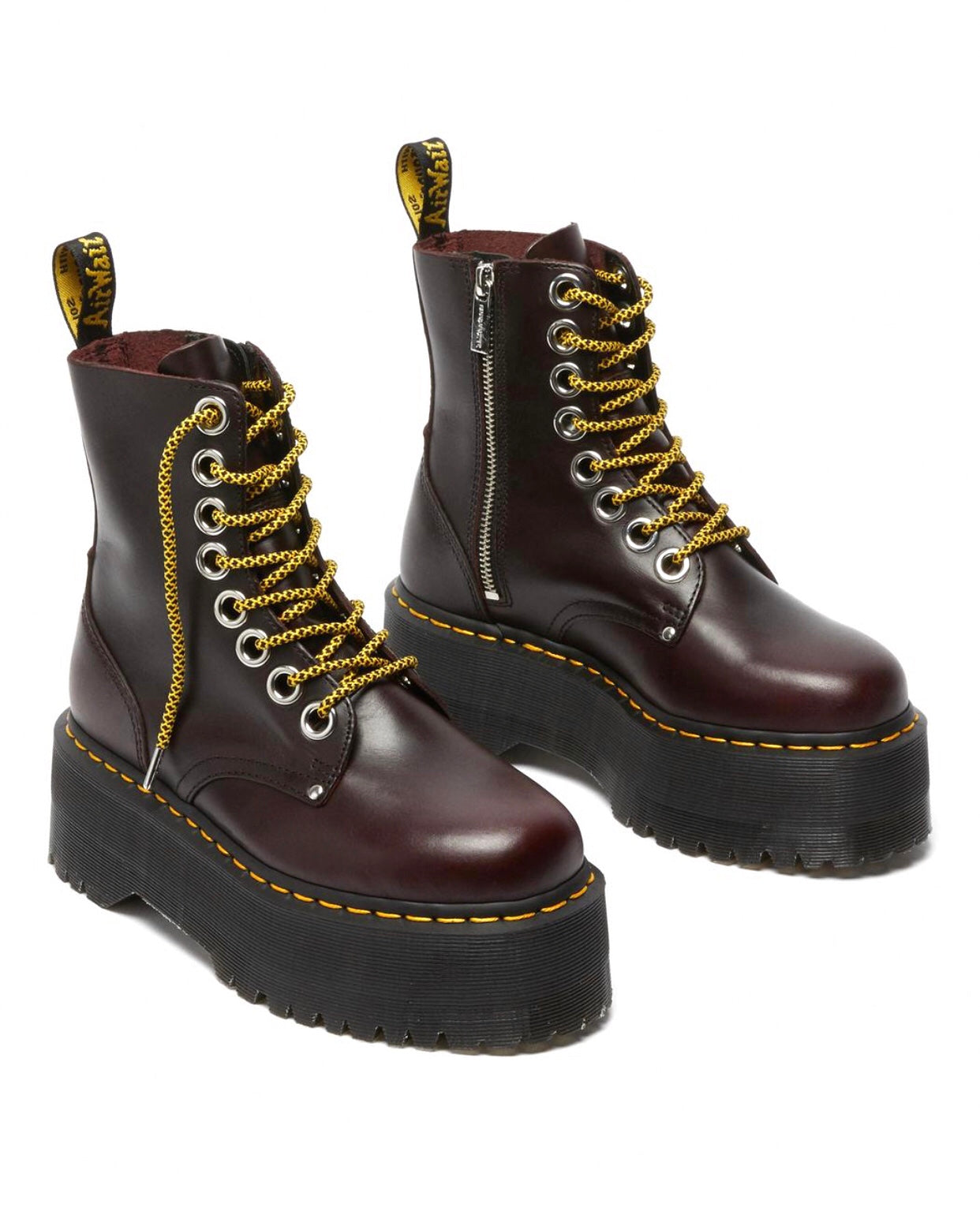 Dr. Martens Jadon Max Oxblood Atlas Zip 8 Eyelet Ankle Boot