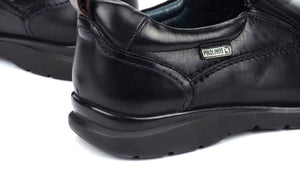 Pikolinos M1C-3036 Black Leather Slip On Shoes Made In Spain