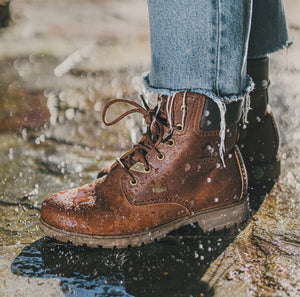 Panama Jack Panama 03 Gtx B6 Cuero Bark Gore-Tex Waterproof 6 Eyelet Ankle Boot Made In Spain