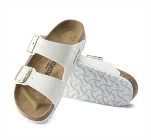 Birkenstock Arizona White Patent Birko-Flor Made In Germany