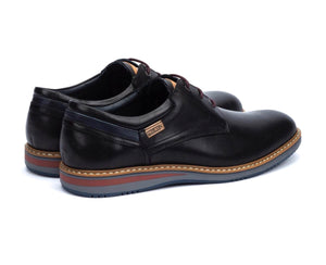 Pikolinos Avila M1T-4050 Black 3 Eyelet Shoe Made In Spain