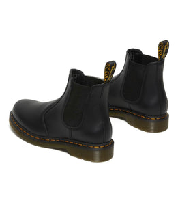 Dr. Martens 2976 Black Nappa Yellow Stitch Chelsea Elastic Sided Boot