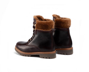 Panama Jack 03 Igloo Brooklyn B2 Marron Brown Waterproof 6 Eyelet Ankle Boot Made In Spain