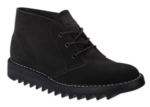 Rossi Boots 4046 Desert Ripple Black Suede Soft Toe 3 Eyelet Lace Up Boot