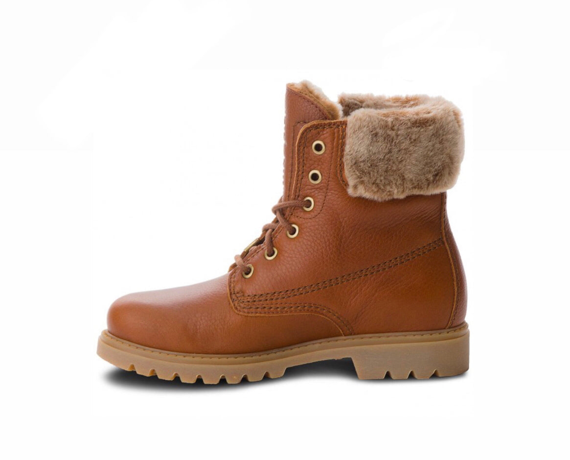 Panama Jack Felicia B3 Cuero Bark Waterproof 6 Eyelet Ankle Boot Made In Spain