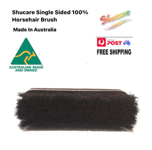 Shucare Single Sided 100% Horse Hair Brush 7.5 Inch Made In Australia