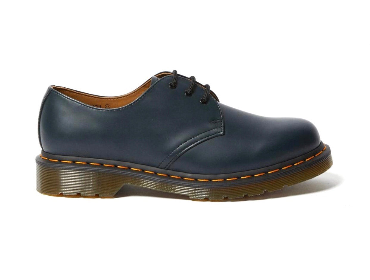 Dr. Martens 1461 Navy Blue Smooth 3 Eyelet Shoe