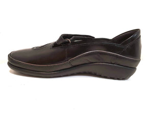 Naot Matai Black Madras Leather Mary Jane Velcro Made In Israel