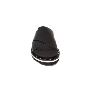 Bruno Premi KA111X Black Nero Vitello Leather Slide