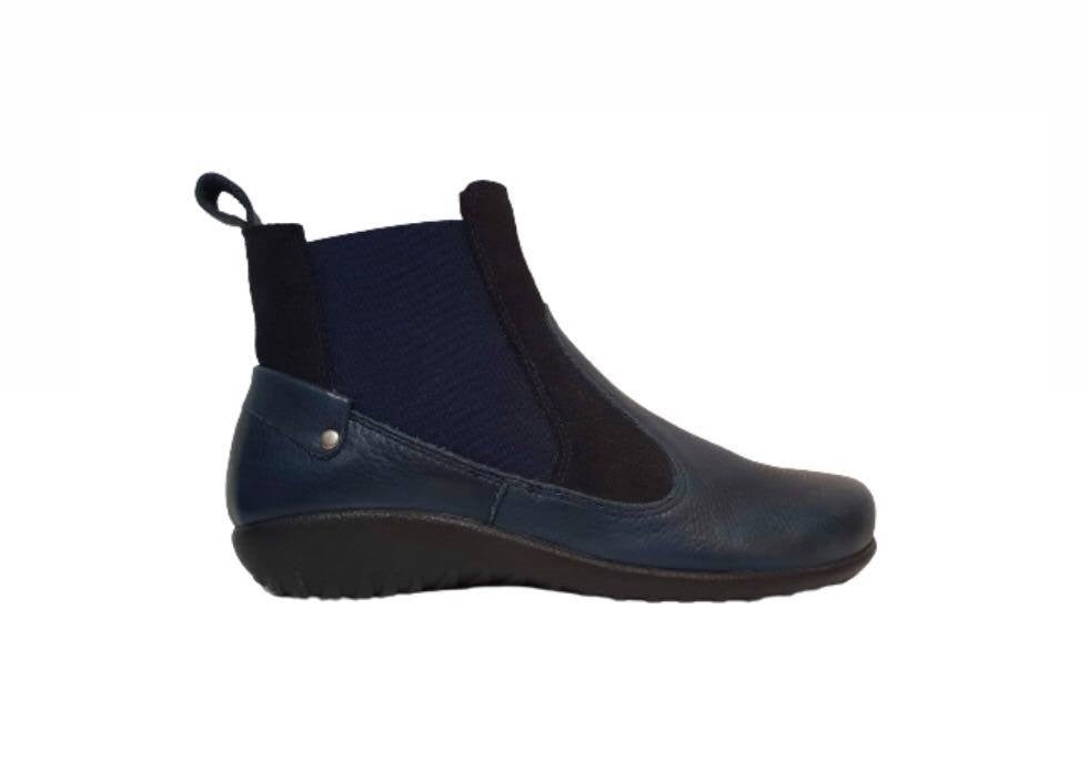 Naot Konini Blue Chelsea Ankle Boot Made In Israel