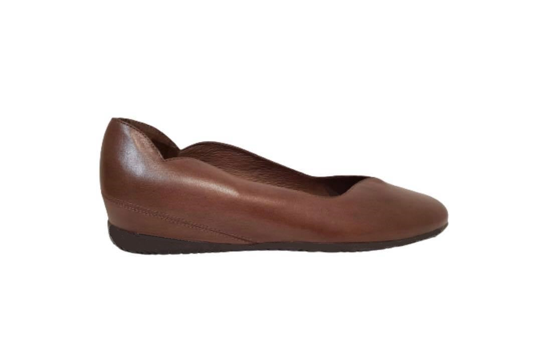 Wonders A-1112 Taupe Iseo I Leather Flats Made In Spain