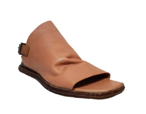 Martini Marco Cuoio T0303 Tan Women's Flats Sandals Made In Romania