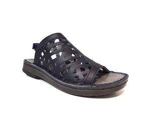 Naot Amadora Ink Blue Soft Leather Sandals Made In Israel