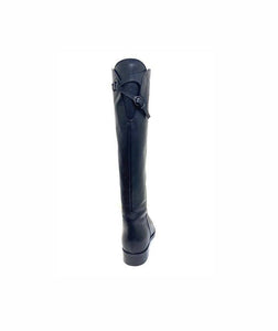 Progetto T224 Black Toffy Nero Knee High Zip Made In Italy