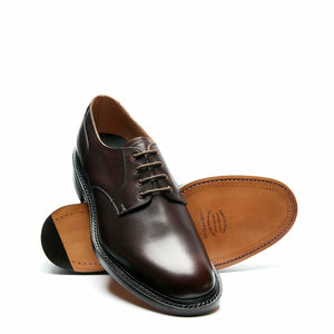 Solovair NPS Heritage BLAIR Walnut 4 Eyelet Gibson Shoe Leather Sole Made In England