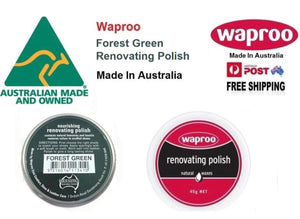 Shoe Care Products Waproo Forest Green Renovating Polish 45g Made In Australia